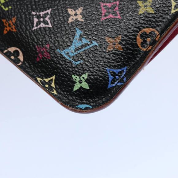 LOUIS VUITTON Multicolor Pochette Cles NM Coin Purse Black M60279 LV Auth 62586 - Picture 16 of 16